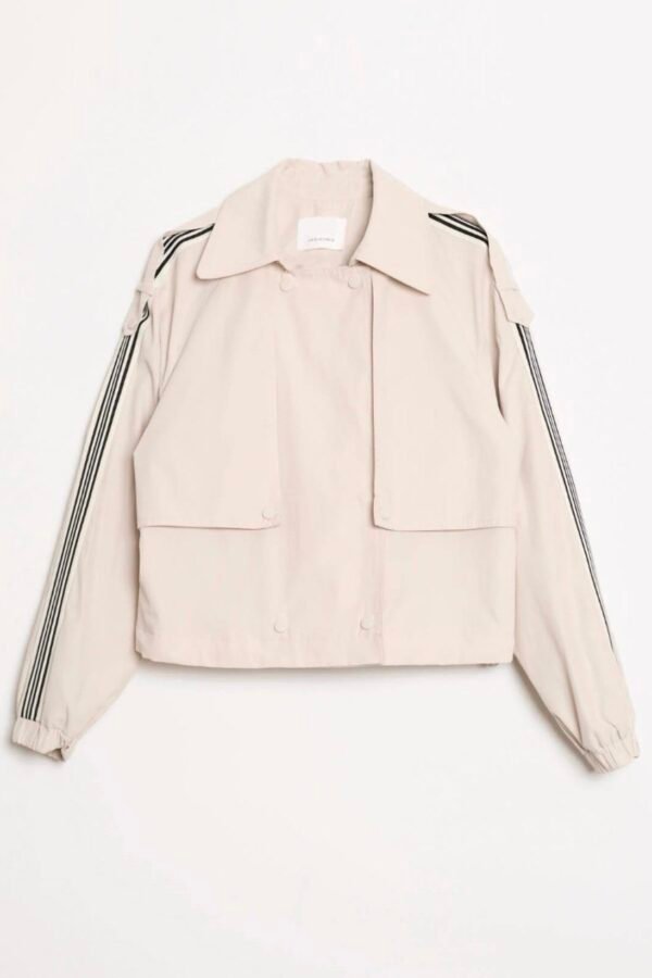 Cropped trench coat