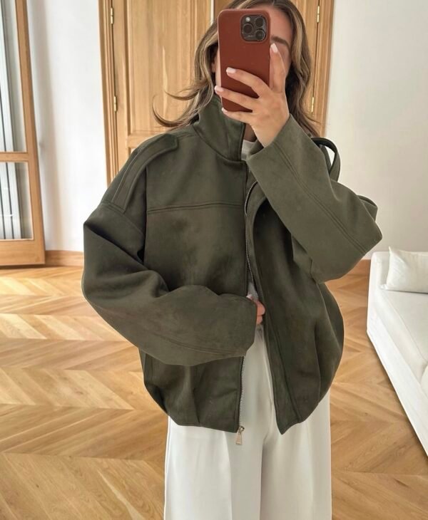 Suede bomber